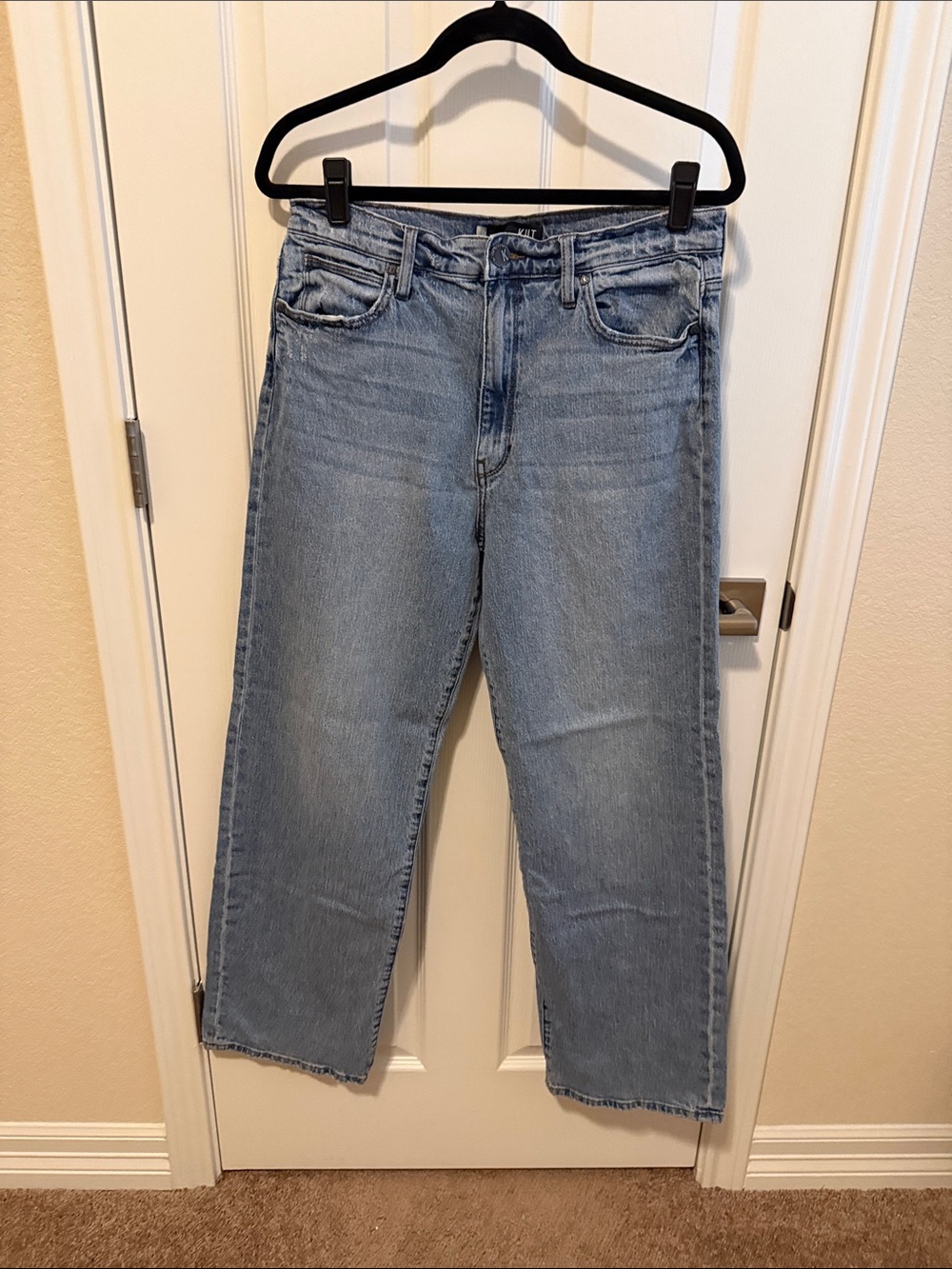 Kut from the Kloth Sienna Light Wash High-Rise Wide Leg Jeans